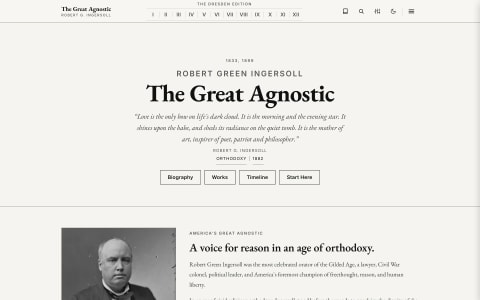 The Great Agnostic home page preview